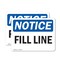 Signmission Fill Line, 10 in W x Rectangle, Vinyl Decal OS-2PACK-NS-D-710-L-12501 - alternate 1